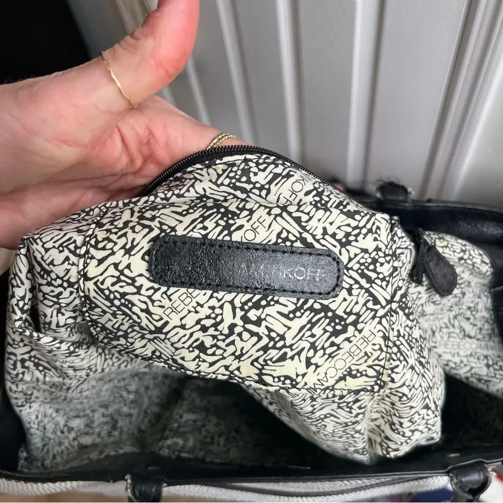 Rebecca Minkoff MAB Large Tote Black White
